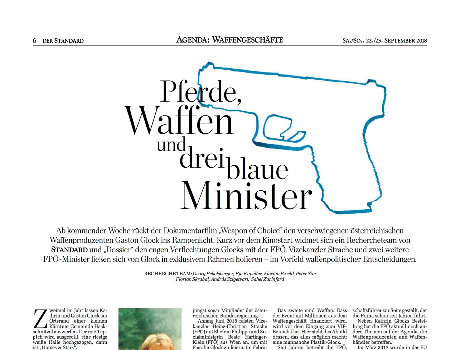 Drei Minister für Glock