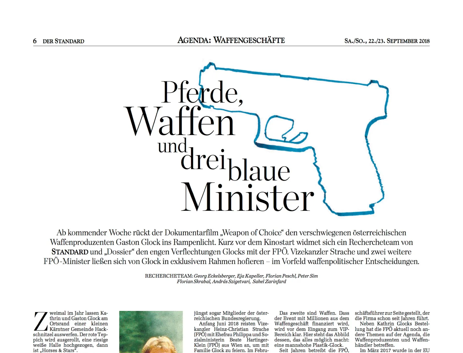 Drei Minister für Glock
