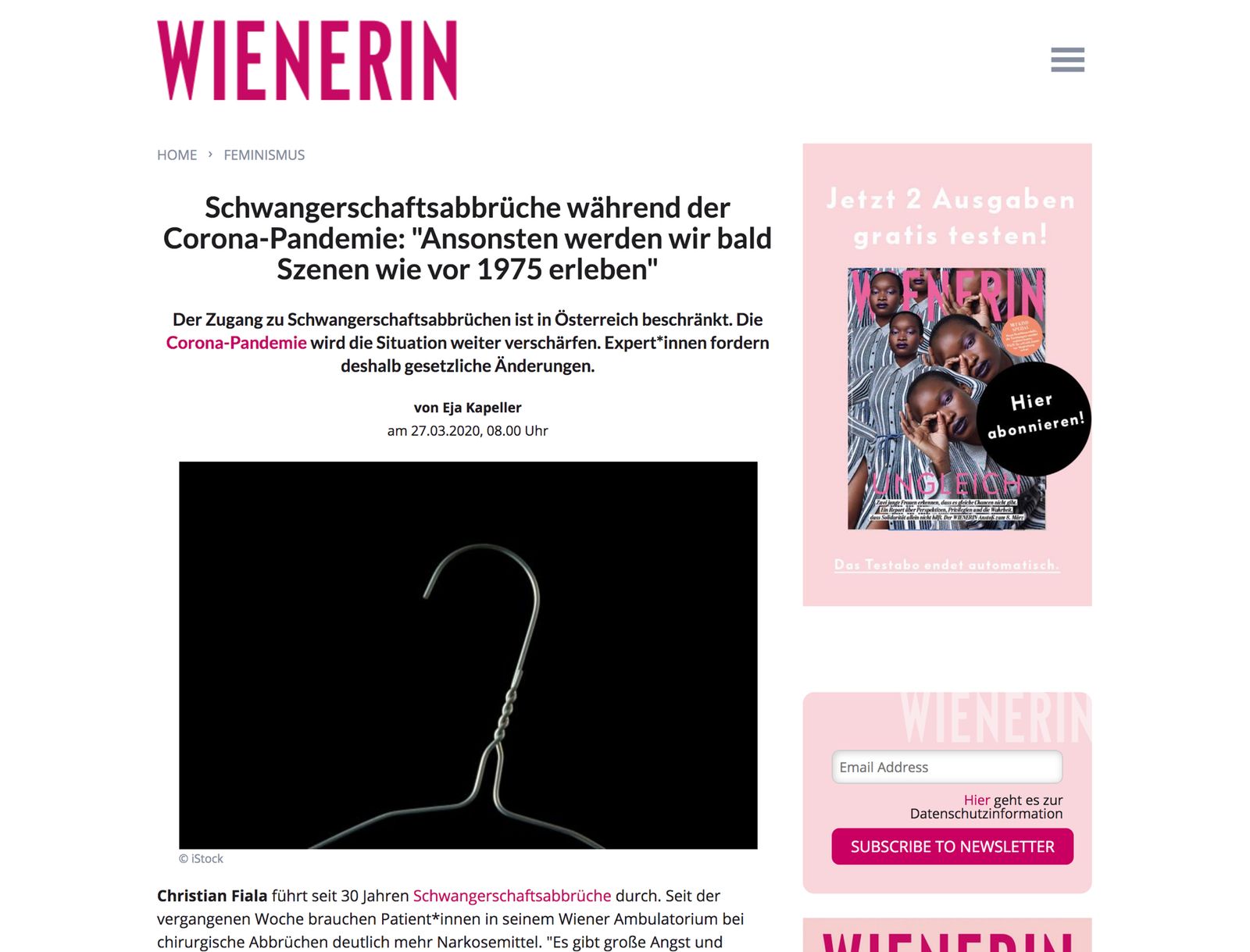 Schwangerschaftsabbrüche während der Pandemie: »Wir werden bald Szenen wie vor 1975 erleben«