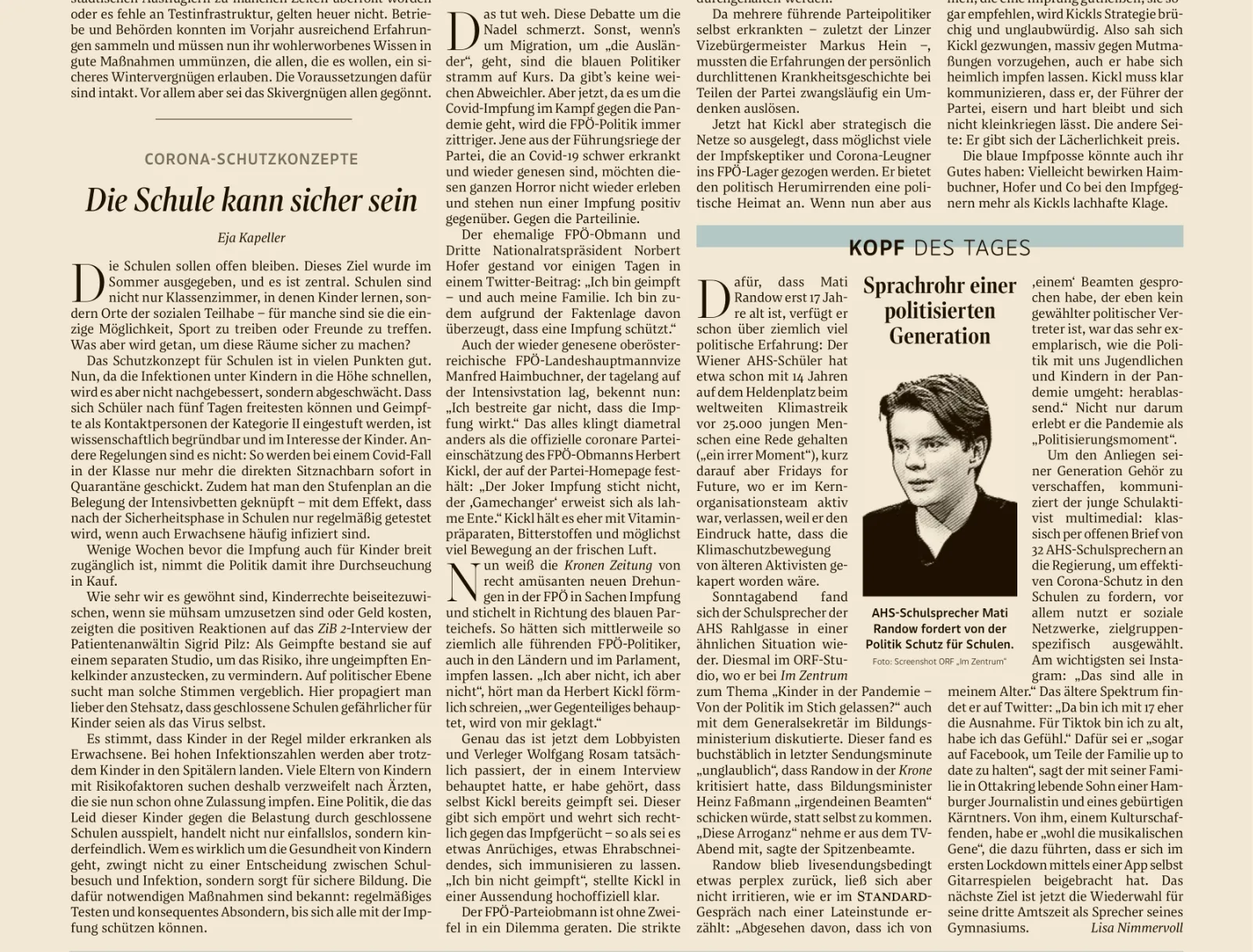 Corona-Schutzkonzepte: Die Schule kann sicher sein