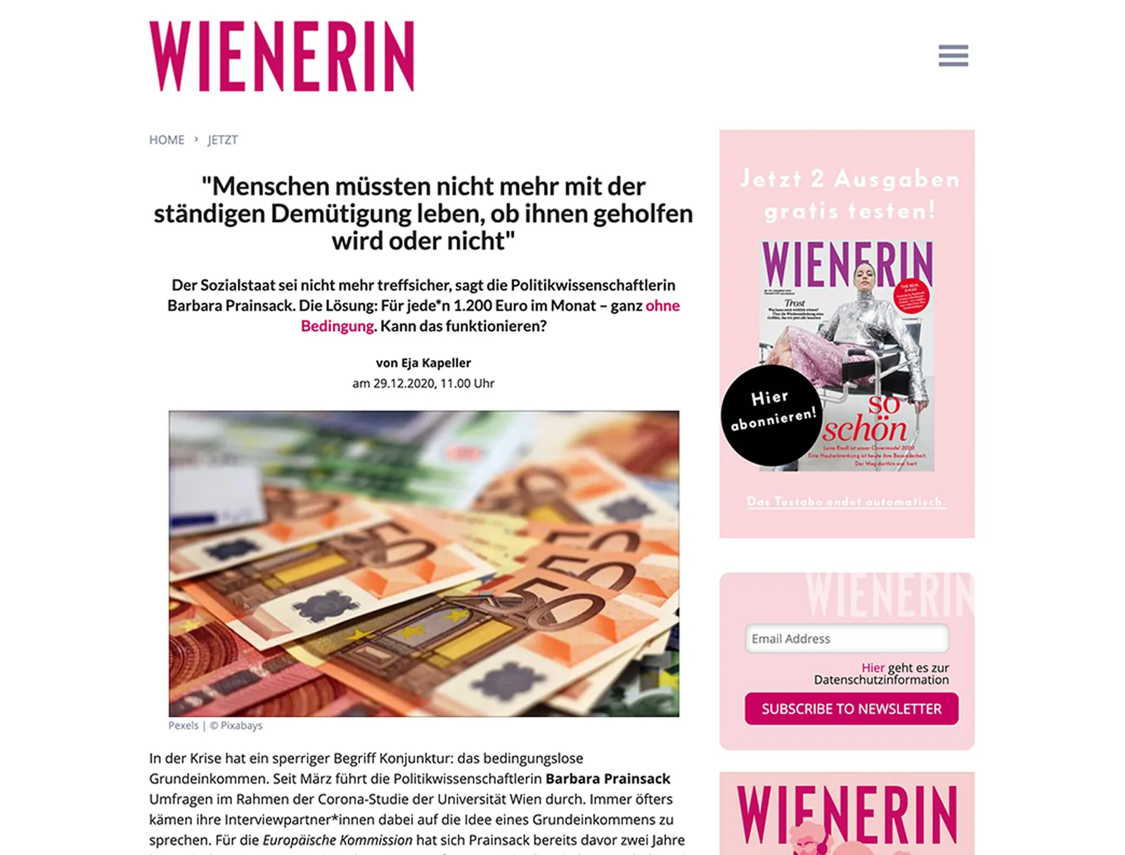 »Menschen müssten nicht mehr mit der ständigen Demütigung leben, ob ihnen geholfen wird oder nicht«