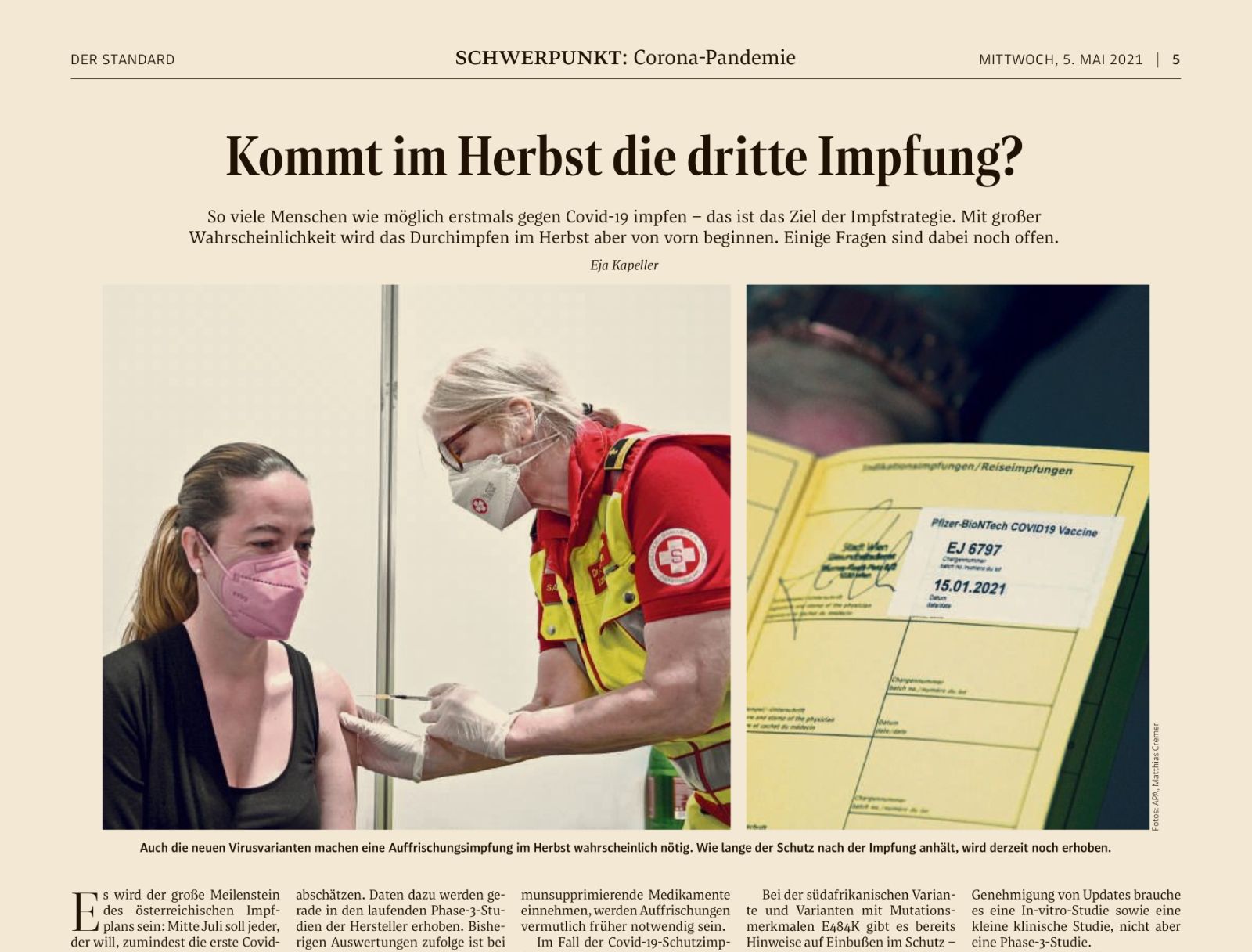 Impfprogramm: Was passiert im Herbst?