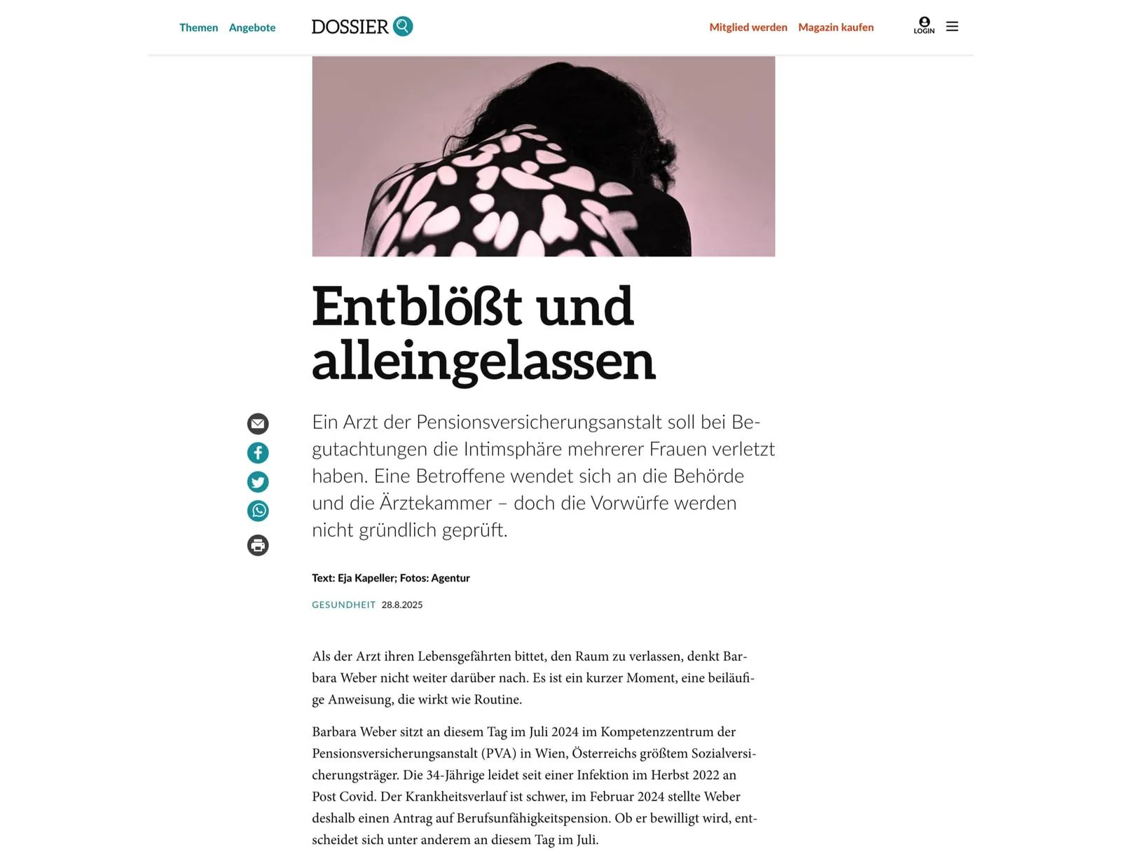 Entblößt und alleingelassen