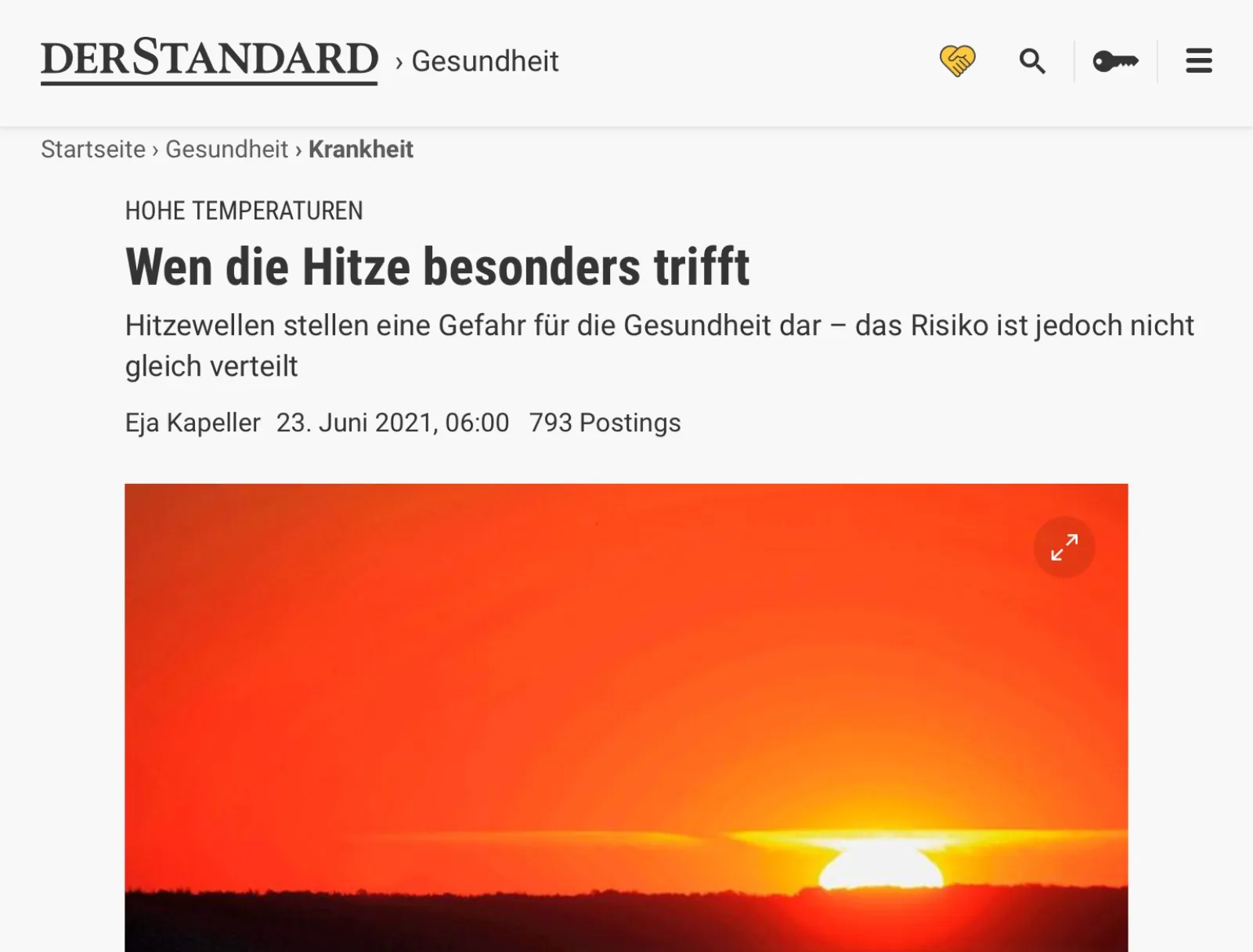 Wen die Hitze besonders trifft