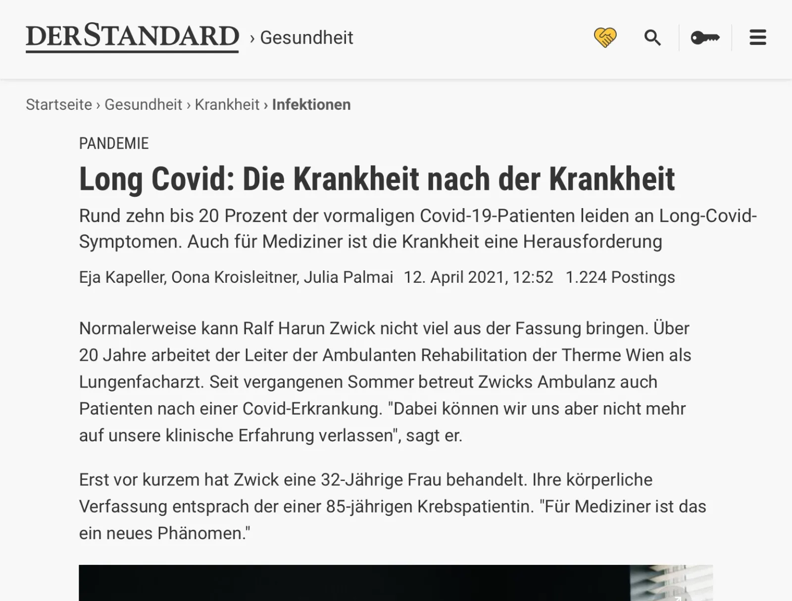 Long Covid: Die Krankheit nach der Krankheit