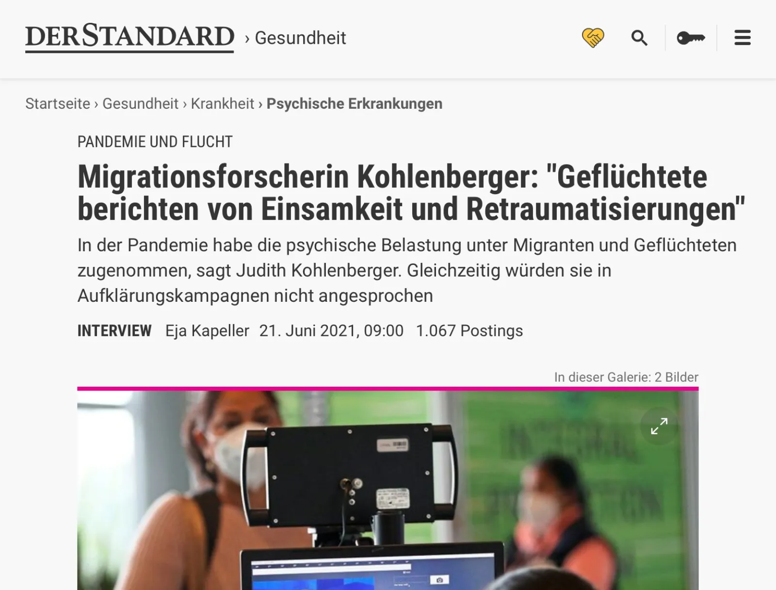 Migrationsforscherin Kohlenberger: »Geflüchtete berichten von Einsamkeit und Retraumatisierungen«