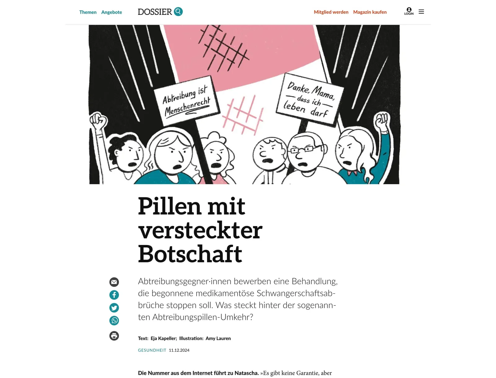 Pillen mit versteckter Botschaft